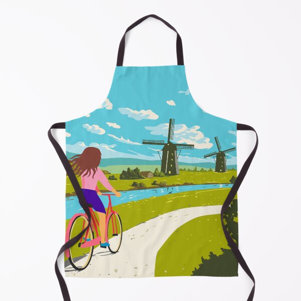 Item preview, Kinderdijk Windmills in Molenlanden South Holland Netherlands WPA Art designed and sold by patrimonio.