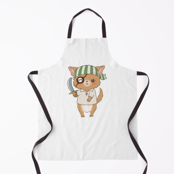 Item preview, Pirate Pomchi with Eye Patch, Head Scarf and Sword designed and sold by Amy Caves.