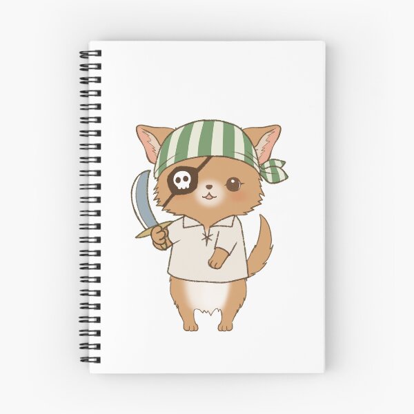 Item preview, Pirate Pomchi with Eye Patch, Head Scarf and Sword designed and sold by Amy Caves.