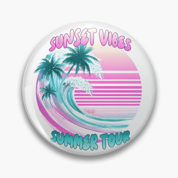 Item preview, Retro Sunset Vibes Summer Tour designed and sold by IconicTee.