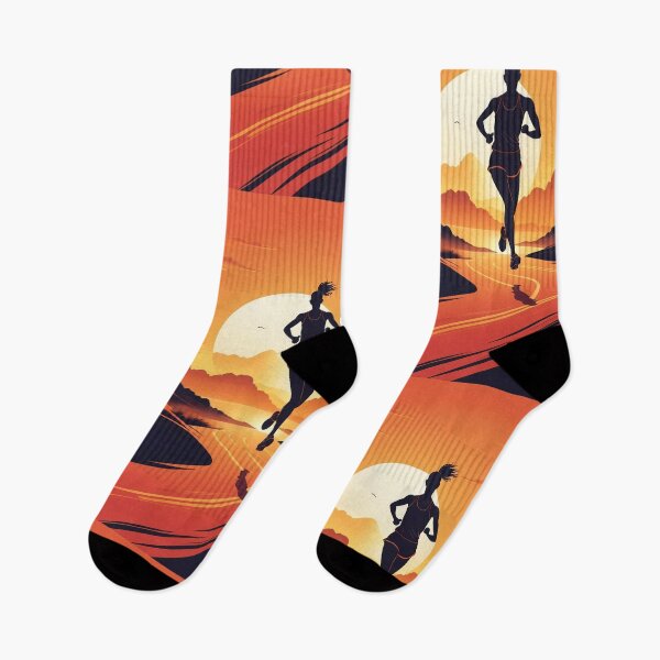 Item preview, Sunrise Running Motivation – Runner Silhouette, Inspirational Fitness Art designed and sold by Artegil89.