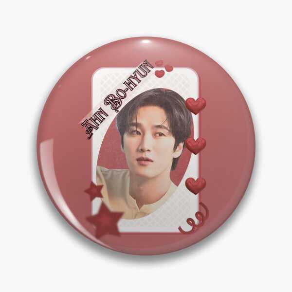 Item preview, Ahn Bo-hyun (안보현)  Kpop Solo Artist Card Red Aesthetic Collage Design designed and sold by AJUNICE STUDIO.