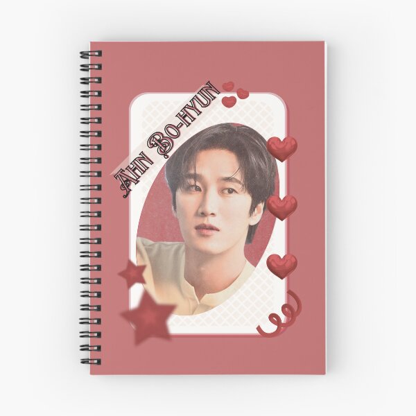Item preview, Ahn Bo-hyun (안보현)  Kpop Solo Artist Card Red Aesthetic Collage Design designed and sold by AJUNICE STUDIO.