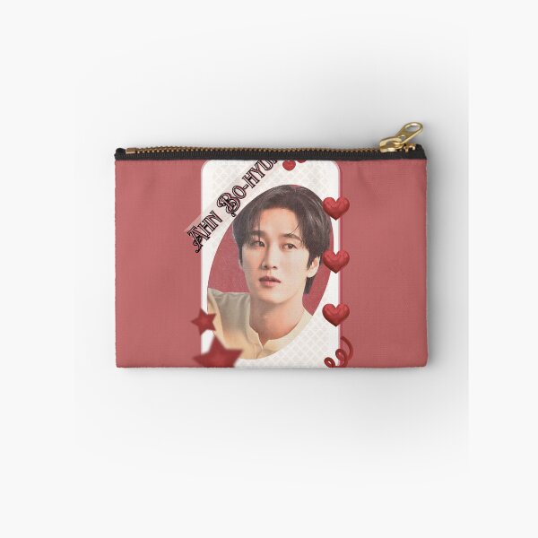 Item preview, Ahn Bo-hyun (안보현)  Kpop Solo Artist Card Red Aesthetic Collage Design designed and sold by AJUNICE STUDIO.
