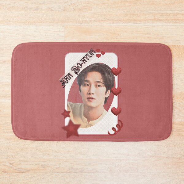 Item preview, Ahn Bo-hyun (안보현)  Kpop Solo Artist Card Red Aesthetic Collage Design designed and sold by AJUNICE STUDIO.