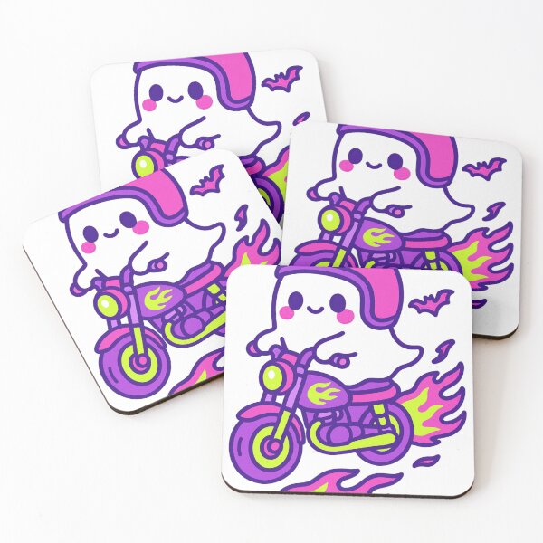 Item preview, Kawaii Ghost Biker designed and sold by Drip stamp.