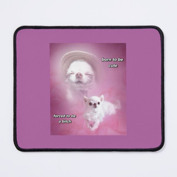 Item preview, Cute animal chihuahua pink bitch meme girly glitter designed and sold by loveleia.
