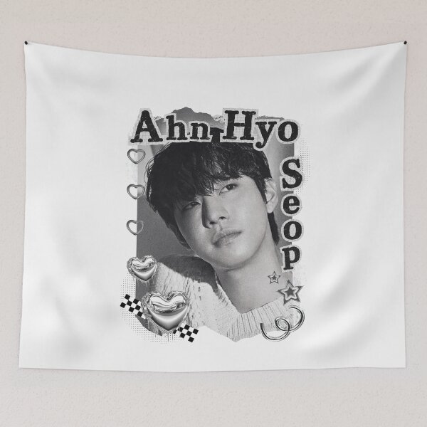 Item preview, Ahn Hyo-seop (안효섭) Kpop Solo Artist Black and White Collage Digital Art Portrait designed and sold by AJUNICE STUDIO.