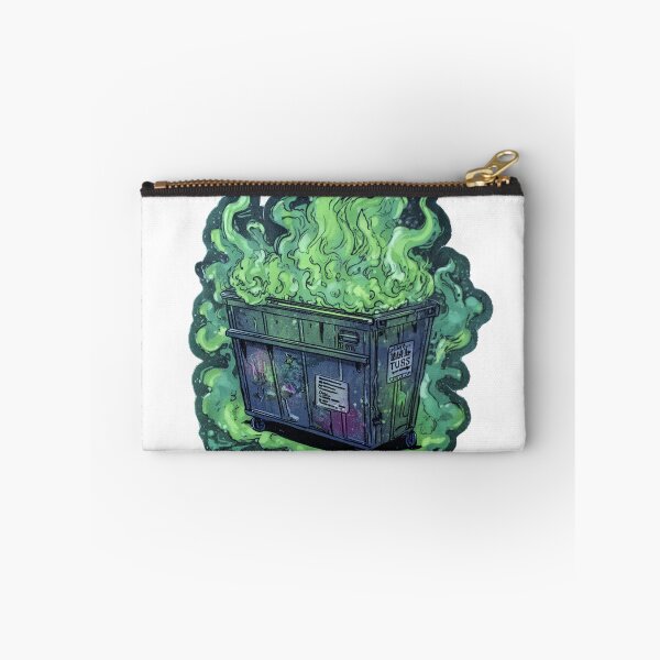 Item preview, Radioactive Dumpster Fire Sticker – Toxic Green Flames Meme Decal designed and sold by Line Designs By Duck.