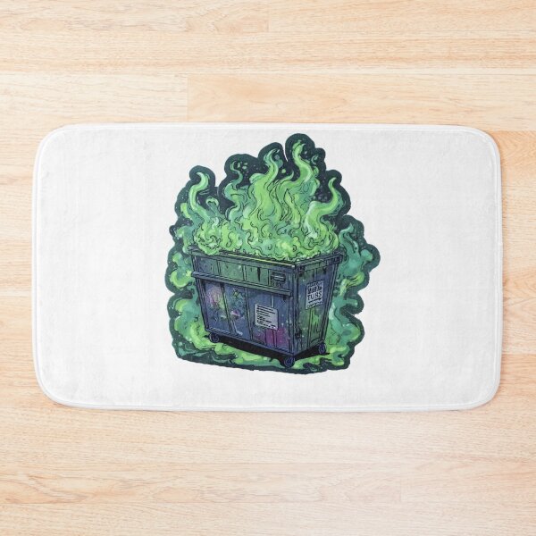 Item preview, Radioactive Dumpster Fire Sticker – Toxic Green Flames Meme Decal designed and sold by Line Designs By Duck.
