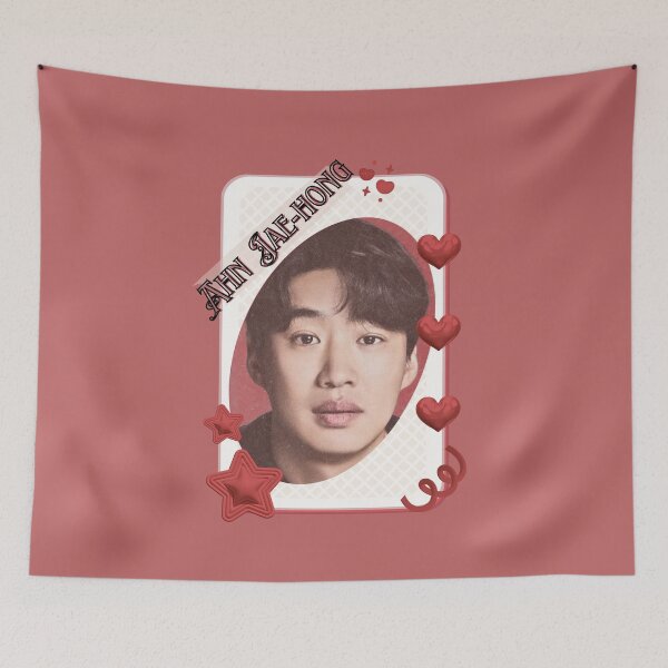 Item preview, Ahn Jae-hong (안재홍) Kpop Solo Artist Card Red Aesthetic Collage Design designed and sold by AJUNICE STUDIO.