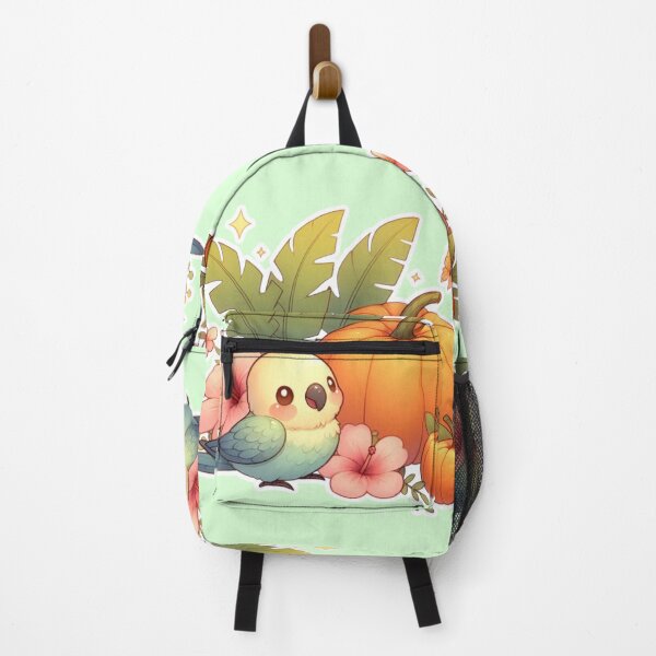 Item preview, Autumn Pumpkin Parrot – Cute Tropical Fall Bird Illustration designed and sold by Sugar Wisdom .