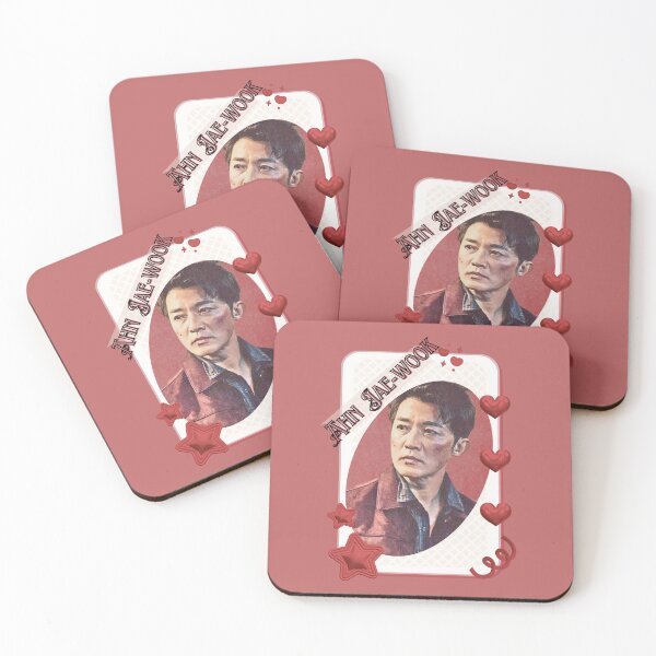 Item preview, Ahn Jae-wook (안재욱) Kpop Solo Artist Card Red Aesthetic Collage Design designed and sold by AJUNICE STUDIO.