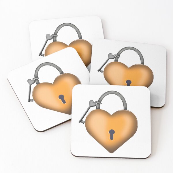 Item preview, Orange Heart Lock designed and sold by DesignsByChloeZ.