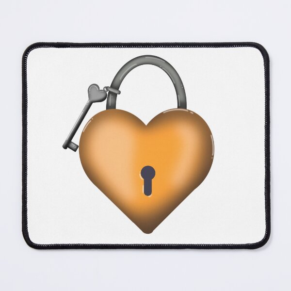 Item preview, Orange Heart Lock designed and sold by DesignsByChloeZ.