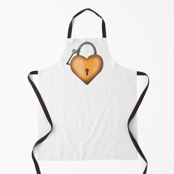 Item preview, Orange Heart Lock designed and sold by DesignsByChloeZ.
