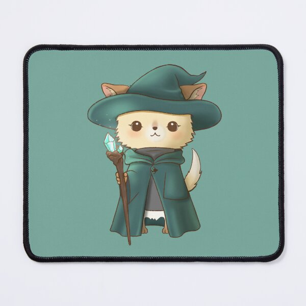 Item preview, Pomchi Wizard with Magical Staff designed and sold by Amy Caves.
