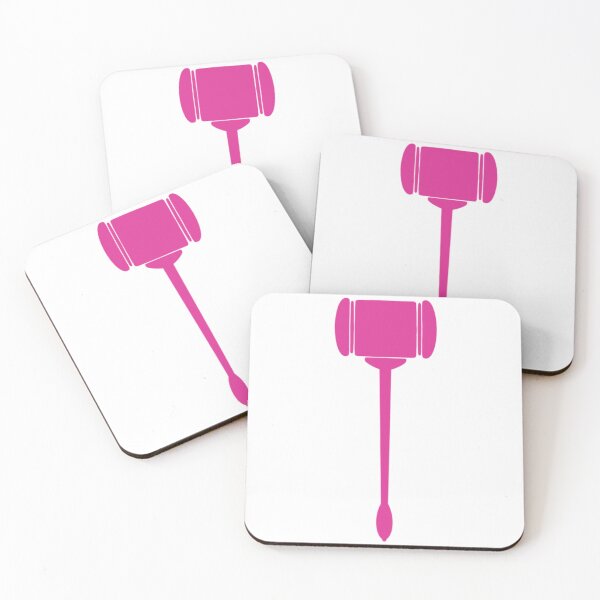 Item preview, Hot Pink Judge Gavel – Bold Legal Art for Law Students & Lawyers designed and sold by MagicMe-JD.