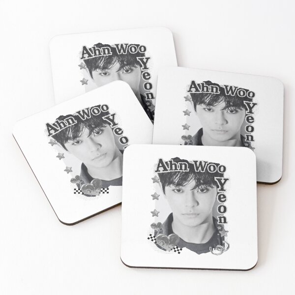 Item preview, Ahn Woo-yeon (안우연) Kpop Solo Artist Black and White Collage Digital Art Portrait designed and sold by AJUNICE STUDIO.