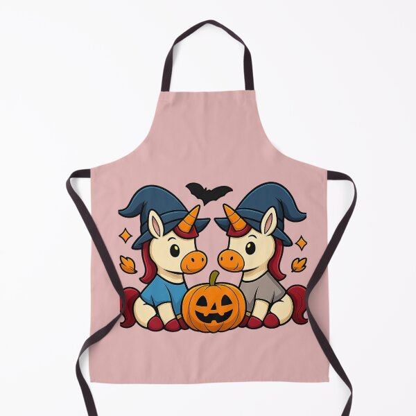 Item preview, Twin Unicorns – Cute & Cozy Halloween. Licornes Jumelles – Halloween Doux et Stylé designed and sold by Drawingshirts.