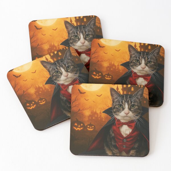 Item preview, Toffee The Vampire - Halloween designed and sold by BooksMyCatsStol.