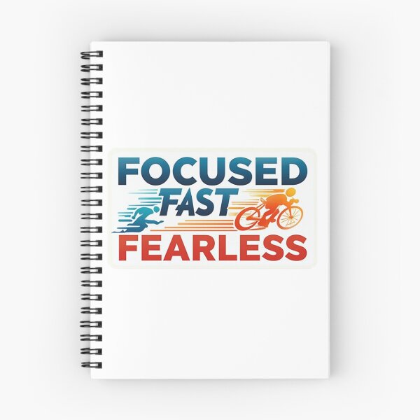 Item preview, FOCUSED, FAST, FEARLESS – Triathlon Motivation Sticker designed and sold by Triathlongram.