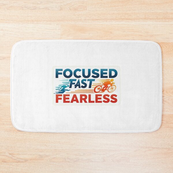 Item preview, FOCUSED, FAST, FEARLESS – Triathlon Motivation Sticker designed and sold by Triathlongram.