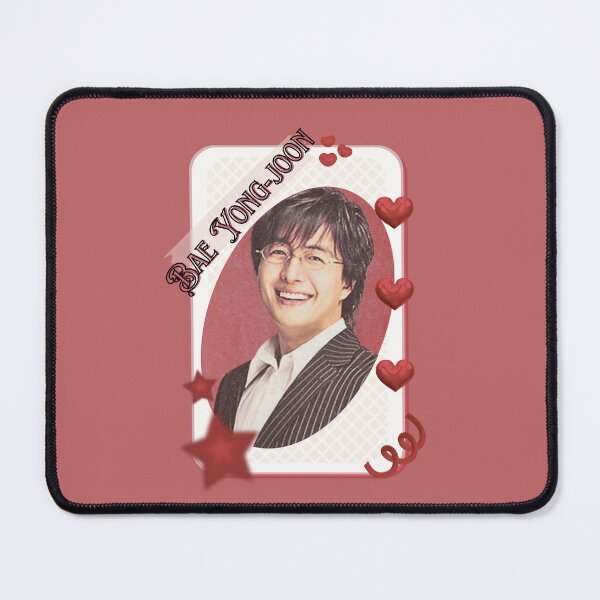 Item preview, Bae Yong-joon (배용준) Kpop Solo Artist Card Red Aesthetic Collage Design designed and sold by AJUNICE STUDIO.