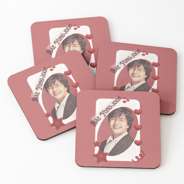 Item preview, Bae Yong-joon (배용준) Kpop Solo Artist Card Red Aesthetic Collage Design designed and sold by AJUNICE STUDIO.