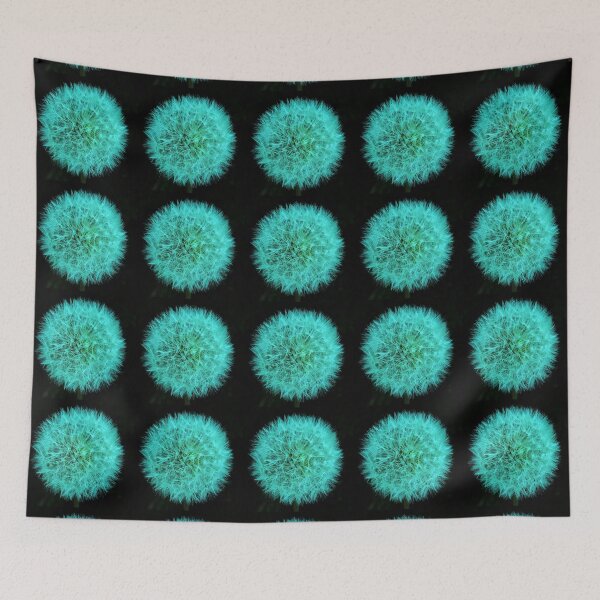Item preview, Bright blue dandelion negative designed and sold by Pinkgnomie.