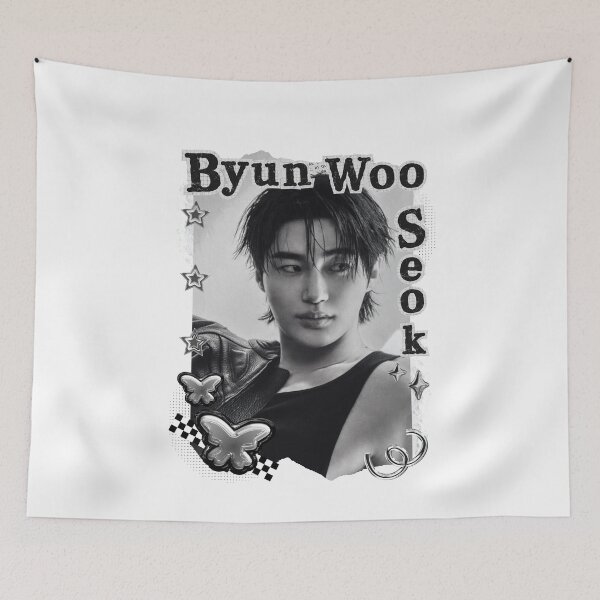 Item preview, Byun Woo-seok (변우석) Kpop Solo Artist Black and White Collage Digital Art Portrait designed and sold by AJUNICE STUDIO.