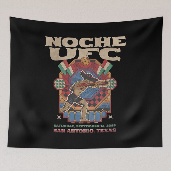 Item preview, Noche UFC 2025 Fiery Punch "San Antonio Texas" designed and sold by JeyVel.