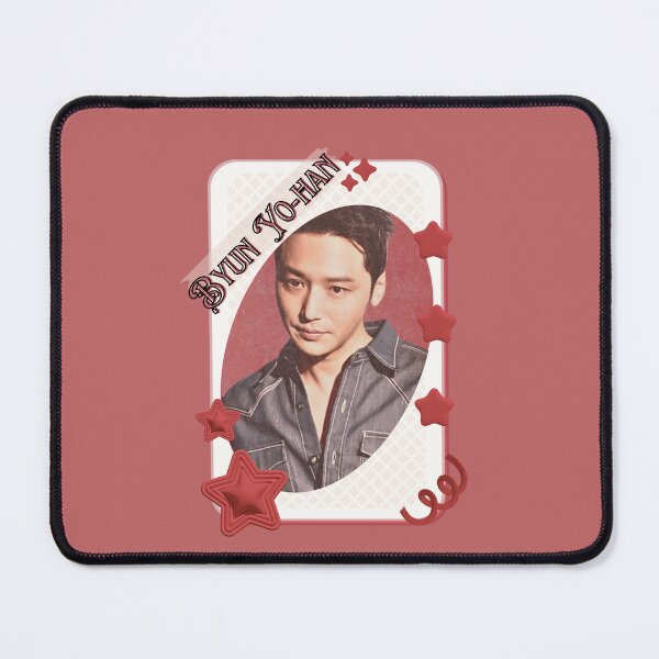 Item preview, Byun Yo-han (변요한) Kpop Solo Artist Card Red Aesthetic Collage Design designed and sold by AJUNICE STUDIO.