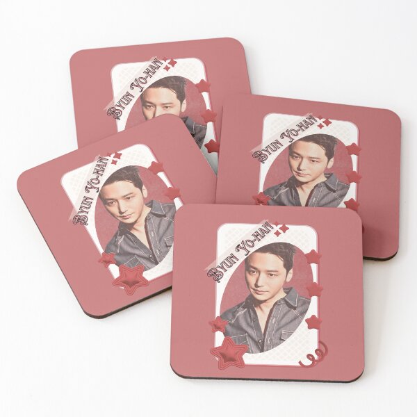 Item preview, Byun Yo-han (변요한) Kpop Solo Artist Card Red Aesthetic Collage Design designed and sold by AJUNICE STUDIO.