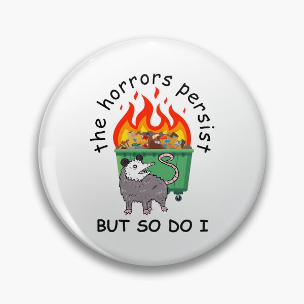 Item preview, Persistent Opossum In Front Of Flaming Dumpster designed and sold by KrystalSmith85.