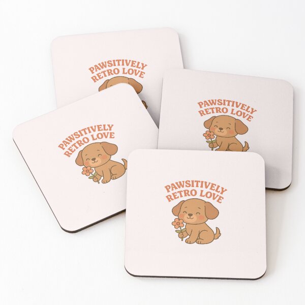 Item preview, Pawsitively Retro Love – Cute Vintage Dog Illustration designed and sold by tcheff.