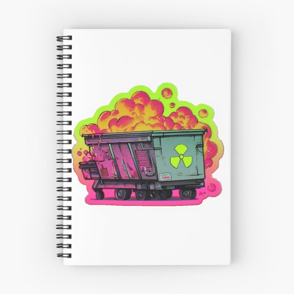 Item preview, Explosive Neon Radioactive Dumpster Fire Sticker – Toxic Chaos Meme Decal designed and sold by Line Designs By Duck.