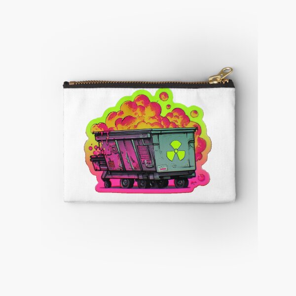 Item preview, Explosive Neon Radioactive Dumpster Fire Sticker – Toxic Chaos Meme Decal designed and sold by Line Designs By Duck.