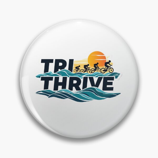 Artikelvorschau, TRI THRIVE – Triathlon-Denkweise Sticker entworfen und verkauft von Triathlongram.