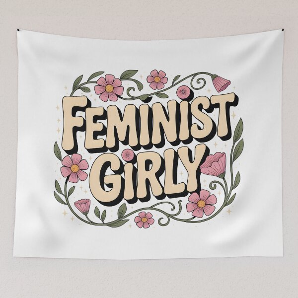 Item preview, Feminist Girly Floral designed and sold by PrintAtelier.