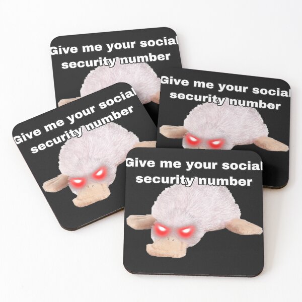 Item preview, Webkinz Waddles Give Me Your Social Security Number Meme designed and sold by CharlesANelson.