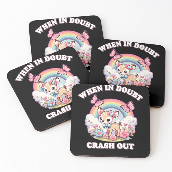 Item preview, Funny When In Doubt Crash Out Meme designed and sold by elderberry.
