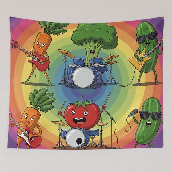 Item preview, Vegetable Rock Band designed and sold by MySignatureItems.