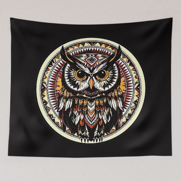 Item preview, owl mandala designed and sold by ViaARTfactory.