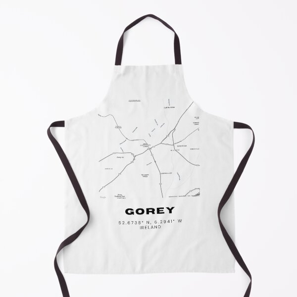 Item preview, Gorey Ireland Map Art | Minimalist Coastal Town Print designed and sold by RM-Journey.