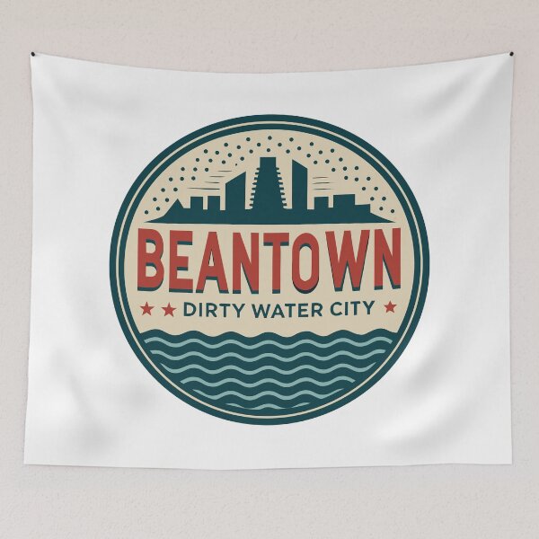 Item preview, Boston Dirty Water – Fenway Park Baseball Vibes designed and sold by VividOrganica.