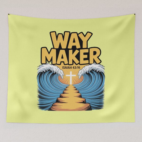 Item preview, Way Maker – Isaiah 43:16 (Christian Design) designed and sold by GENX-AUTISM-DAD.
