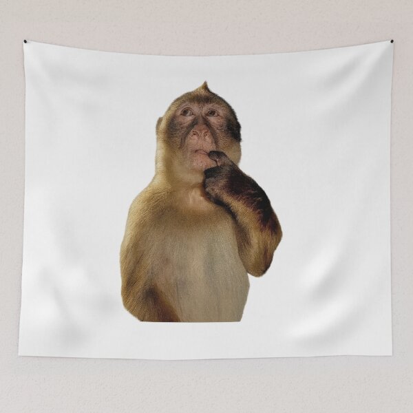 Item preview, Monkey Thinking (cutout) designed and sold by APhantasticBean.