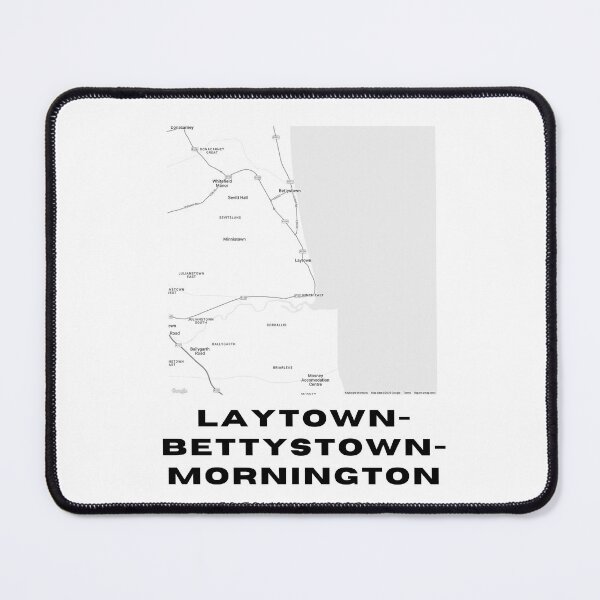 Item preview, Laytown Bettystown Mornington Map Print | Coastal Ireland Map Poster designed and sold by RM-Journey.
