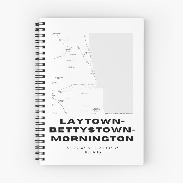 Item preview, Laytown Bettystown Mornington Map Print | Coastal Ireland Map Poster designed and sold by RM-Journey.